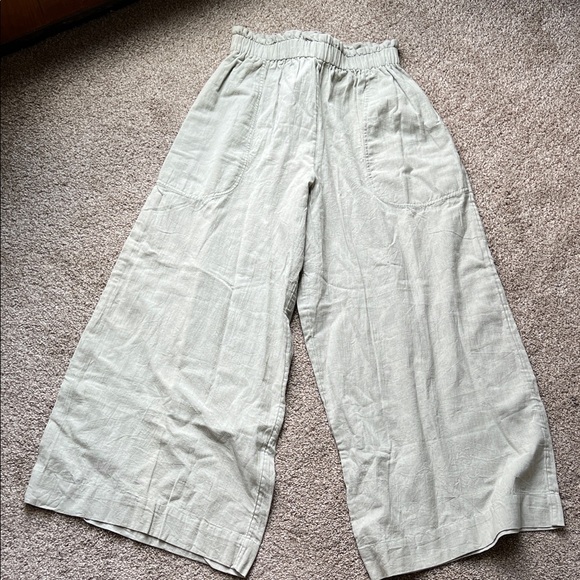 Mirth-Wide-Leg Linen Pants - Picture 1 of 5